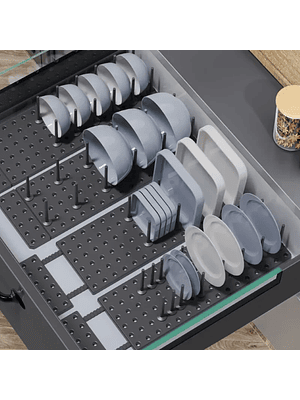 🍽️ Organizador de Cajón para Vajilla Modular – Orden Inteligente y Ajuste Total