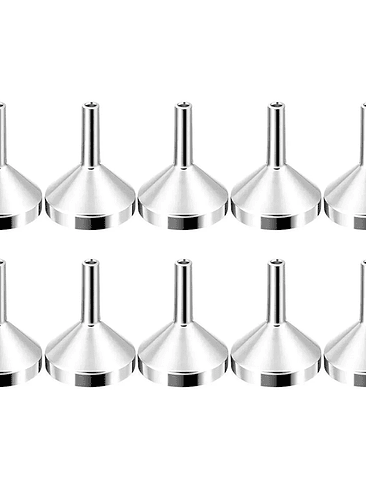 🔩 Set 5 Mini Embudos Metálicos – Acero Inoxidable 7