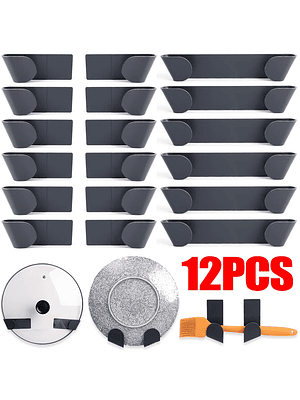 🏠 Set 12 Piezas Soportes Organizadores Multiuso