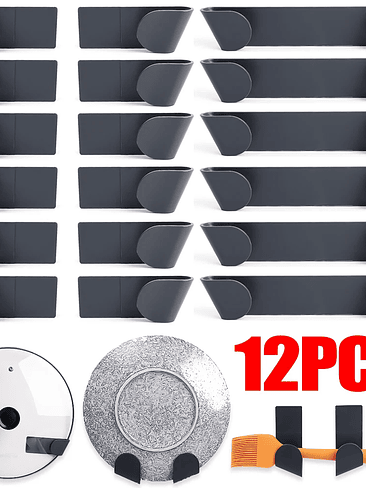 🏠 Set 12 Piezas Soportes Organizadores Multiuso 1