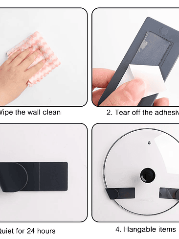 🏠 Set 12 Piezas Soportes Organizadores Multiuso 3