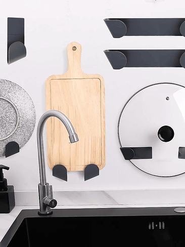 🏠 Set 12 Piezas Soportes Organizadores Multiuso 6