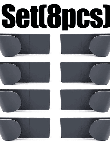 🏠 Set 12 Piezas Soportes Organizadores Multiuso 7