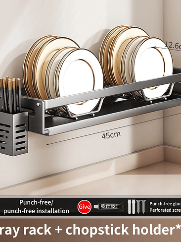 🍽️ Escurridor de Platos de Pared Doble Nivel – Organización Total y Secado Inteligente 7