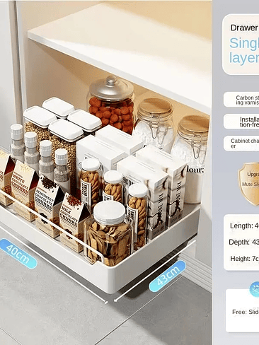🗄️ Organizador Deslizante Extraíble para Gabinetes🗄️🗄️ 12