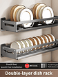 🍽️ Escurridor de Platos de Pared Doble Nivel – Organización Total y Secado Inteligente - Miniatura 13