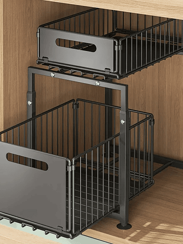 🏡 Organizador Deslizante Doble para Cocina – Máxima Organización en Espacios Reducidos 2