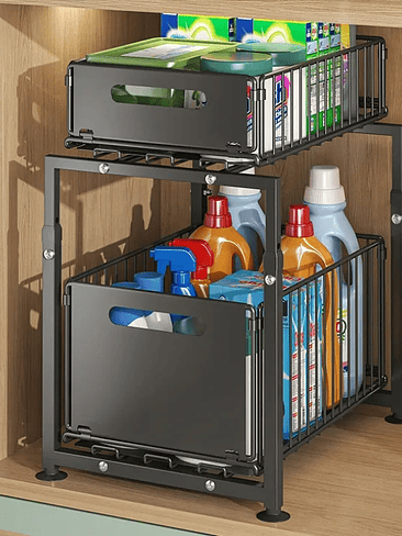 🏡 Organizador Deslizante Doble para Cocina – Máxima Organización en Espacios Reducidos 3