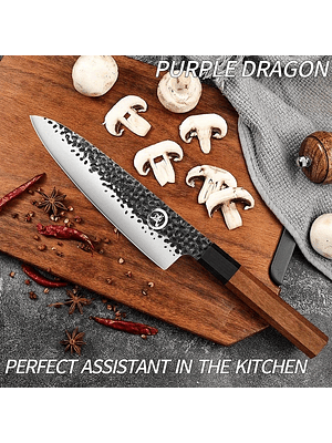 🔪 Cuchillo Profesional Forjado de Acero Inoxidable Alto Carbono