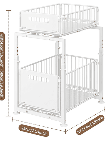 🏡 Organizador Deslizante Doble para Cocina – Máxima Organización en Espacios Reducidos 6