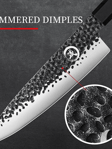 🔪 Cuchillo Profesional Forjado de Acero Inoxidable Alto Carbono 5