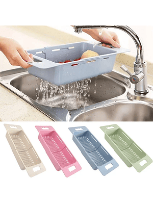 🥗 Escurridor Extensible Multifuncional para Fregadero
