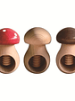 Wooden Mushroom-shaped Walnut Cracker Creative Wooden Mushroom Nut Shell Opener Multi-functional Clamping Tool for Peeling Walnu - thumbnail 6