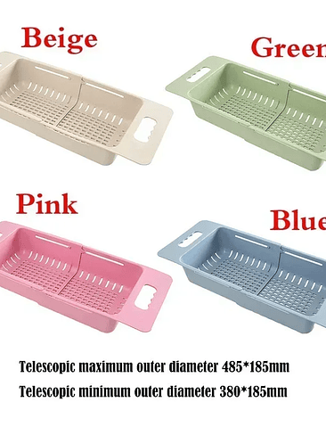 🥗 Escurridor Extensible Multifuncional para Fregadero 6