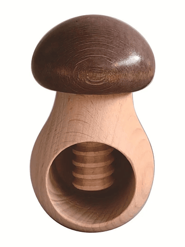 Wooden Mushroom-shaped Walnut Cracker Creative Wooden Mushroom Nut Shell Opener Multi-functional Clamping Tool for Peeling Walnu 8