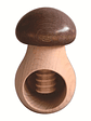 Wooden Mushroom-shaped Walnut Cracker Creative Wooden Mushroom Nut Shell Opener Multi-functional Clamping Tool for Peeling Walnu - thumbnail 8