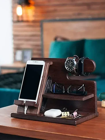 🔥🪵 ¡ORGANIZADOR MULTIFUNCIONAL DE ESCRITORIO DE MADERA PREMIUM! 🪵🔥 1