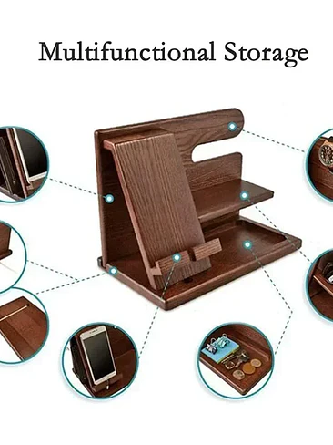 🔥🪵 ¡ORGANIZADOR MULTIFUNCIONAL DE ESCRITORIO DE MADERA PREMIUM! 🪵🔥 4