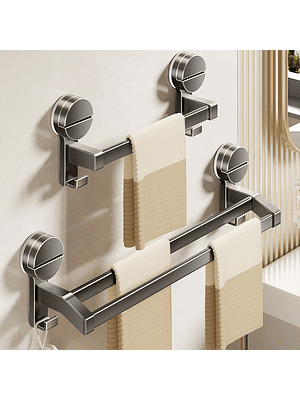 🛁✨ TOALLERO DE PARED ACERO INOXIDABLE – ELEGANCIA, RESISTENCIA Y FUNCIONALIDAD ✨🛁