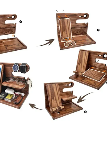 🔥🪵 ¡ORGANIZADOR MULTIFUNCIONAL DE ESCRITORIO DE MADERA PREMIUM! 🪵🔥 5