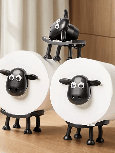 🐑 PORTA PAPEL HIGIÉNICO DISEÑO OVEJA DOBLE – ORIGINAL Y DECORATIVO 2