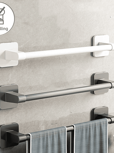 🚿 Toallero Adhesivo de Pared – ¡Instalación sin Perforaciones! 1