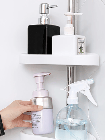 🛁✨ ¡¡¡REPISA ESQUINERA TELESCÓPICA MULTINIVEL – MÁXIMA ORGANIZACIÓN SIN PERFORAR!!! ✨🛁 3