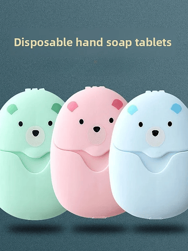 🧼✨ PORTA JABÓN CON LÁMINAS DE JABÓN INDIVIDUALES – 50 PIEZAS 1