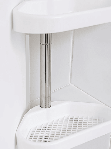 🛁✨ ¡¡¡REPISA ESQUINERA TELESCÓPICA MULTINIVEL – MÁXIMA ORGANIZACIÓN SIN PERFORAR!!! ✨🛁 5