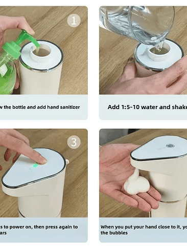 ✨ DISPENSADOR AUTOMÁTICO DE JABÓN CON SENSOR INFRARROJO 5