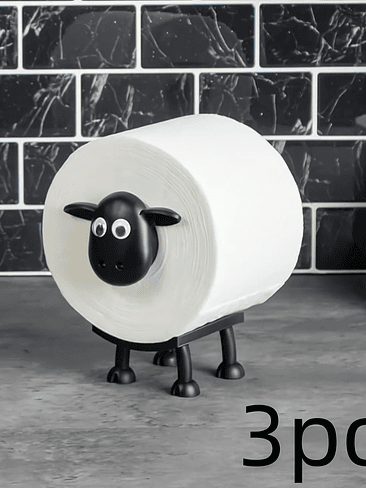 🐑 PORTA PAPEL HIGIÉNICO DISEÑO OVEJA DOBLE – ORIGINAL Y DECORATIVO 5