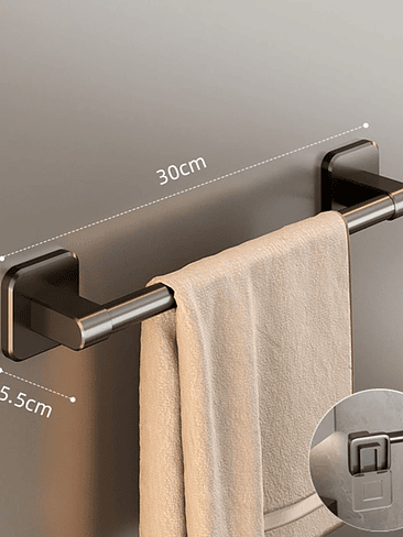 🚿 Toallero Adhesivo de Pared – ¡Instalación sin Perforaciones! 7