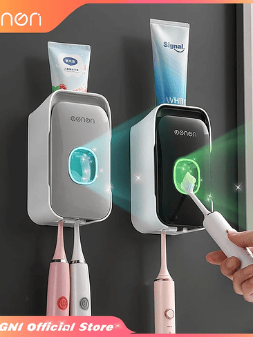 ⚡🧴 ¡¡¡DISPENSADOR AUTOMÁTICO DE PASTA DE DIENTES + ORGANIZADOR DE CEPILLOS – HIGIENE MODERNA Y SIN DESORDEN!!! 🧴⚡ 1