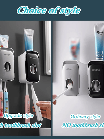 ⚡🧴 ¡¡¡DISPENSADOR AUTOMÁTICO DE PASTA DE DIENTES + ORGANIZADOR DE CEPILLOS – HIGIENE MODERNA Y SIN DESORDEN!!! 🧴⚡ 2