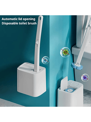 🚽✨ KIT ESCOBILLA WC + DISPENSADOR DE PASTILLAS LIMPIADORAS – LIMPIEZA MODERNA Y SIN DESORDEN ✨🚽