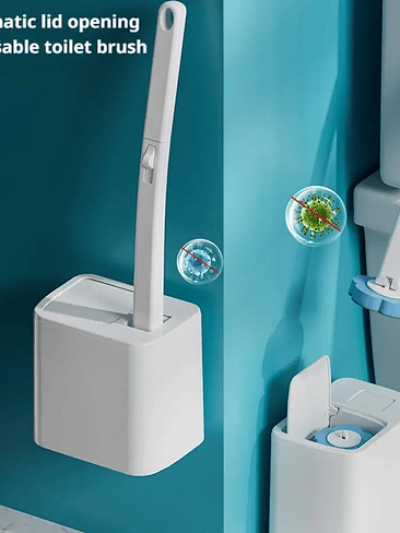 🚽✨ KIT ESCOBILLA WC + DISPENSADOR DE PASTILLAS LIMPIADORAS – LIMPIEZA MODERNA Y SIN DESORDEN ✨🚽 2