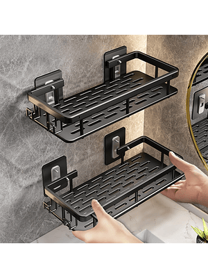 🛁🔥 ¡¡¡REPISA ORGANIZADORA DE BAÑO SIN PERFORACIÓN – RESISTENTE, MODERNA Y ULTRA PRÁCTICA!!! 🔥🛁