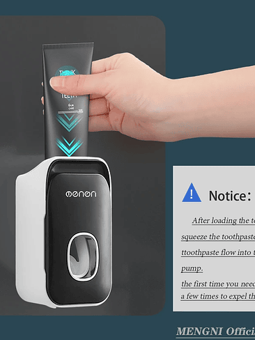 ⚡🧴 ¡¡¡DISPENSADOR AUTOMÁTICO DE PASTA DE DIENTES + ORGANIZADOR DE CEPILLOS – HIGIENE MODERNA Y SIN DESORDEN!!! 🧴⚡ 6