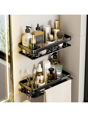 🛁🔥 ¡¡¡REPISA ORGANIZADORA DE BAÑO SIN PERFORACIÓN – RESISTENTE, MODERNA Y ULTRA PRÁCTICA!!! 🔥🛁