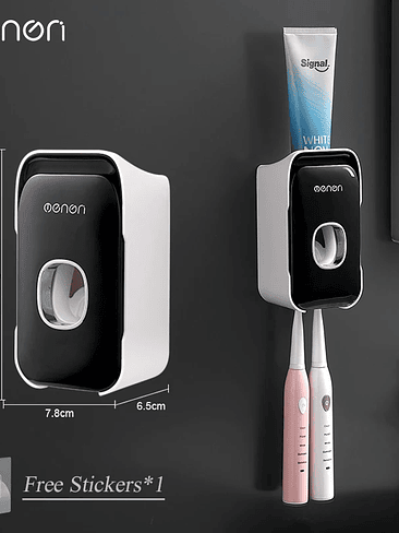 ⚡🧴 ¡¡¡DISPENSADOR AUTOMÁTICO DE PASTA DE DIENTES + ORGANIZADOR DE CEPILLOS – HIGIENE MODERNA Y SIN DESORDEN!!! 🧴⚡ 8