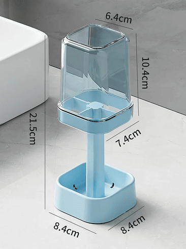 🦷 DISPENSADOR AUTOMÁTICO DE PASTA DENTAL + PORTA CEPILLOS SQUARE 10