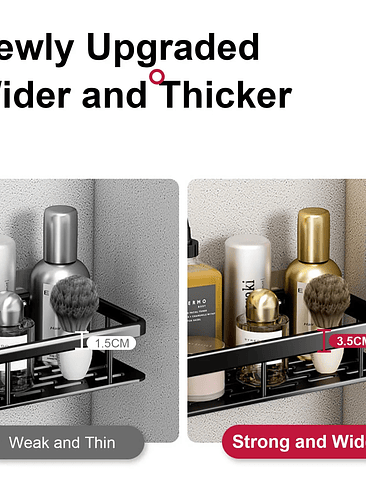 🛁🔥 ¡¡¡REPISA ORGANIZADORA DE BAÑO SIN PERFORACIÓN – RESISTENTE, MODERNA Y ULTRA PRÁCTICA!!! 🔥🛁 6