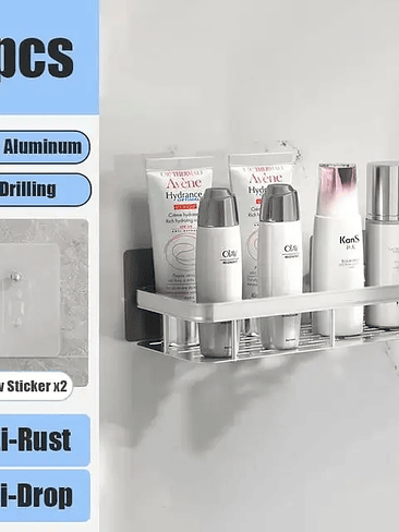 🛁🔥 ¡¡¡REPISA ORGANIZADORA DE BAÑO SIN PERFORACIÓN – RESISTENTE, MODERNA Y ULTRA PRÁCTICA!!! 🔥🛁 9