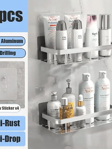 🛁🔥 ¡¡¡REPISA ORGANIZADORA DE BAÑO SIN PERFORACIÓN – RESISTENTE, MODERNA Y ULTRA PRÁCTICA!!! 🔥🛁 17