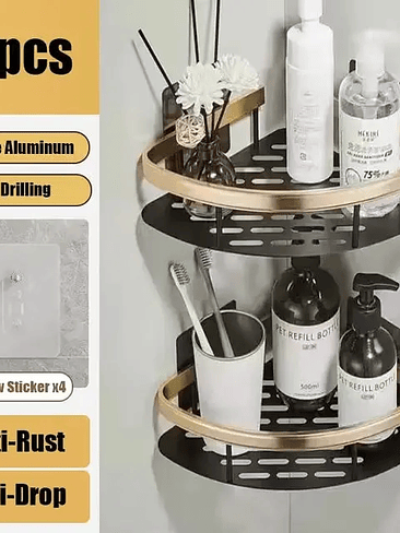 🛁🔥 ¡¡¡REPISA ORGANIZADORA DE BAÑO SIN PERFORACIÓN – RESISTENTE, MODERNA Y ULTRA PRÁCTICA!!! 🔥🛁 22