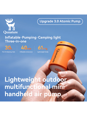 🔥 BOMBA DE AIRE PORTÁTIL QUNATURE 3.0 – ULTRACOMPACTA Y POTENTE 🔥