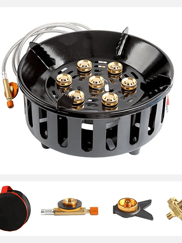🔥 COCINILLA A GAS PORTÁTIL MULTI QUEMADORES – POTENCIA PROFESIONAL PARA TUS AVENTURAS 7