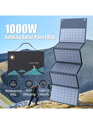 ☀️ PANEL SOLAR PLEGABLE 4 SECCIONES – 10.000W DE POTENCIA ☀️