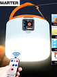 🔆 LÁMPARA SOLAR PORTÁTIL CON POWER BANK Y DISPLAY DIGITAL 🔆 - Miniatura 1