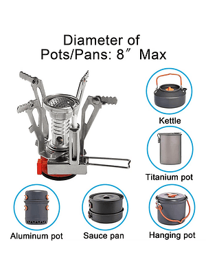 🔥 COCINILLA PORTÁTIL ULTRALIVIANA Y COMPACTA PARA CAMPING 🔥